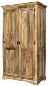 furniture-nabytek.cz - Masívna šatníková skriňa 110x200x60 z dreva mango