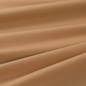 Goldea hranatý obrus 100% bavlnené plátno - hnedý 140 x 220 cm