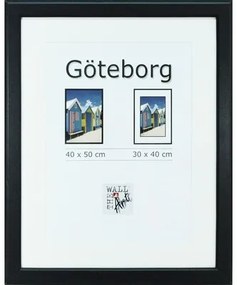 Drevený fotorámik Göteborg čierny 40x50 cm
