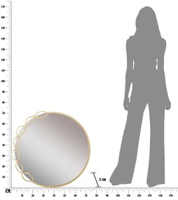 Nástenné zrkadlo ø 72 cm Eleonor – Mauro Ferretti