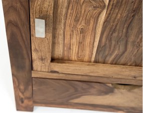 furniture-nabytek.cz - Masívna kúpeľňová skrinka Lagos z palisandru, lakovaná, hnedá – 60×32×80 cm
