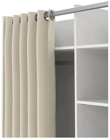 Bielo-béžová šatníková skriňa 100x160 cm Kit – Tvilum