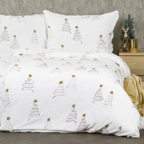 4Home Obliečky mikroflanel Christmas tree, 140 x 220 cm, 70 x 90 cm