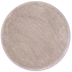 Vopi, Kusový koberec Laguna béžová kruh, 160x160 (priemer) kruh, béžová, obývacia izba