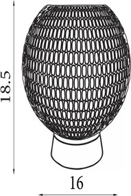 Searchlight EU67008PB - LED Stolná lampa MILA LED/0,6W/3xAAA zelená
