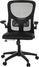 XXXLutz OTOČNÁ STOLIČKA, sieťovina, čierna MID.YOU - Online Only kancelárie - 001918034101