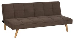 Hnedá ženilková rozkladacia pohovka 175 cm – Ixia