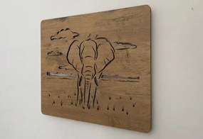 Led obraz Slon na batériu