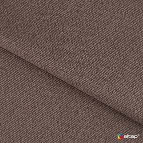 Hnedá čalúnená dvojlôžková posteľ s úložným priestorom s roštom 140x200 cm Carilla – ELTAP