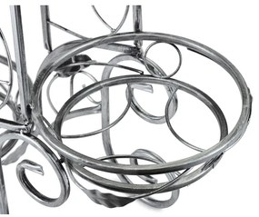 Stojan na kvety 88x65 cm strieborná