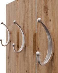 Šatníkový  panel na stenu Panelo, dub artisan