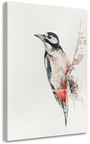 Gario Obraz na plátne Červený a čierny vták - Dorota Martyńska Rozmery: 40 x 60 cm