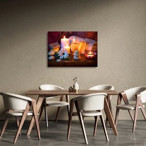 Sklenený obraz - Chvíľka odpočinku (70x50 cm)