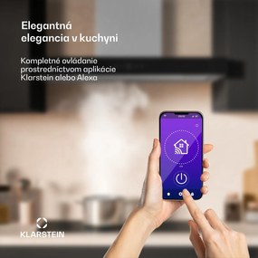 Klarstein SmartEdge digestor, WiFi, tichý, výkonný, LED, 550 m³/h, EEK A+