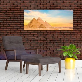 Obraz egyptských pyramíd (120x50 cm)