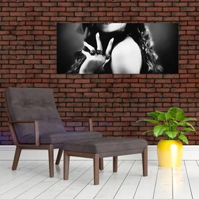 Obraz - Nádherná žena (120x50 cm)