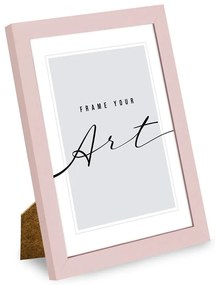 Svetloružový stojací/na stenu rámček 20x26 cm – knor