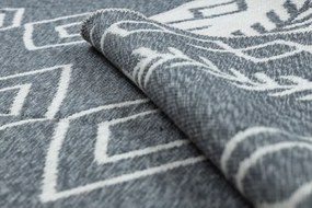 Koberec TWIN 23000 Boho, romby antracit / krém