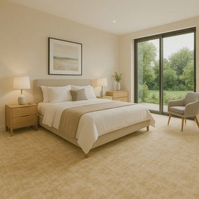 Associated Weavers, AKCIA: 70x425 cm Koberec metráž Tropical 30, šíře, béžová, filc, chodba / predsieň