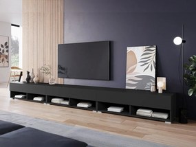 TV stolík Adenik 300, Farby: čierny grafit, Osvetlenie: osvetlenie LED biele