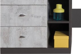 Písací stôl Tablo, šedá/enigma