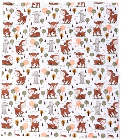 Obojstranná detská podložka na hranie Rozprávkový les 150x170 Farba: teepee