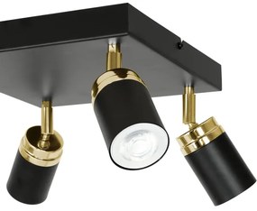 Bodové svietidlo RENO 4xGU10/8W/230V čierna/zlatá