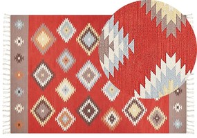 Bavlnený kelímový koberec 200 x 300 cm viacfarebný LORUT Beliani