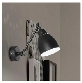 Ideal Lux - Nástenná lampa 1xE27/60W/230V čierna