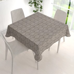Biante Dekoračný štvorcový obrus PML-086 Popínavé vetvičky na hnedosivom 40x40 cm