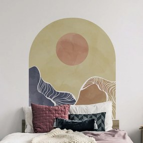 Samolepka na stenu 120x140 cm Abstract Rising Sun Arch - Ambiance