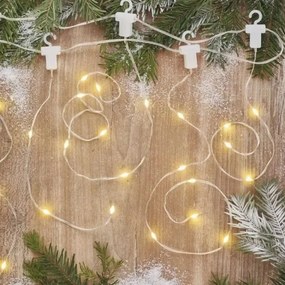 LED Vonkajšia vianočná reťaz 100xLED/8 funkcií 7,9x0,7m IP44 teplá biela