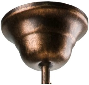 Brilagi - LED Luster na tyči ANTICO 1xE27/60W/230V bronz patina