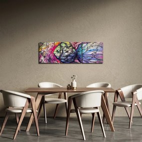Obraz - Farebná rybička (s hodinami) (90x30 cm)