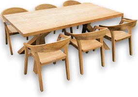 Stôl z nového TEAKU + ISABELLA set kresiel