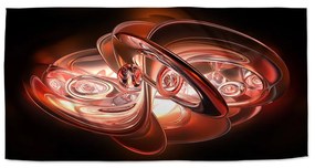 Sablio Uterák Červená abstrakcia - 30x50 cm
