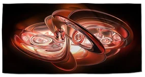 Sablio Uterák Červená abstrakcia - 30x50 cm