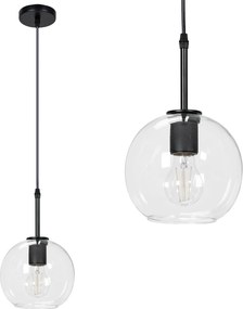 Toolight Toolight, závesné svietidlo 1xE27 APP1176-1CP, čierna, OSW-40012