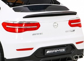 Ramiz Mercedes Benz GLC63S pre deti, Biele SUV + Pilot + pohon 4x4