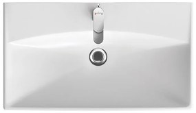 Cersanit City, skrinkové umývadlo 80x46 cm, biela, K35-061