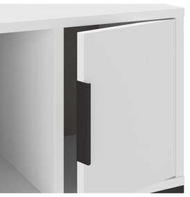 Biely nočný stolík s poličkami Lani – Marckeric