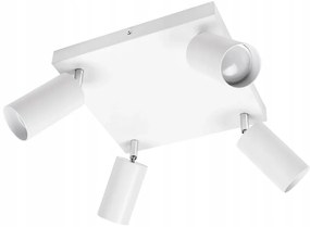 BERGE Bodové svietidlo GU10 VIKI-L 4 - biely štvorec