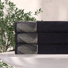 BAVLNENÝ UTERÁK LIMITED COLLECTION VICTORIA12 50X90 CM ČIERNA