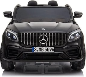 LEAN CARS Elektrické autíčko Mercedes GLC 63S LED MP3 čierne lakované