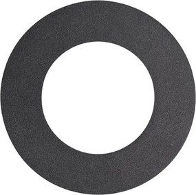 Okrúhle zapustené bodové svetlo čierne sklápateľné s výplňovým krúžkom - Edu