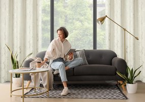 ZATEMŇOVACÍ ZÁVES NA KRÚŽKOCH RAJA 140X250 CM VZOROVANÁ