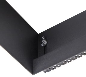 Zápustený reflektor čierny GU10 AR111 bez rámu - Oneon