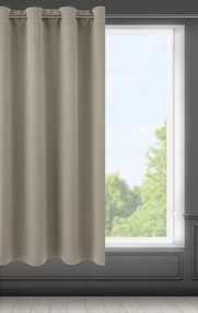 KRÁTKY ZATEMŇOVACÍ ZÁVES NA KRÚŽKOCH LOGAN 140X175 CM HNEDÁ