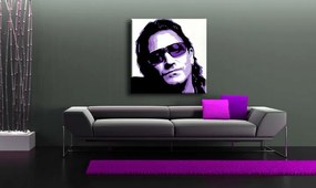 Ručne maľovaný POP Art obraz Bono-U2 | rôzne rozmery