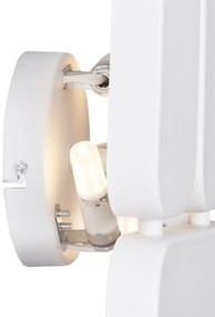 Dizajnové nástenné svietidlo biele 3-svetlá - Planes